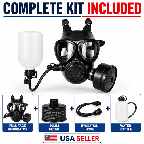 Gas maskfull face respirator - gas,